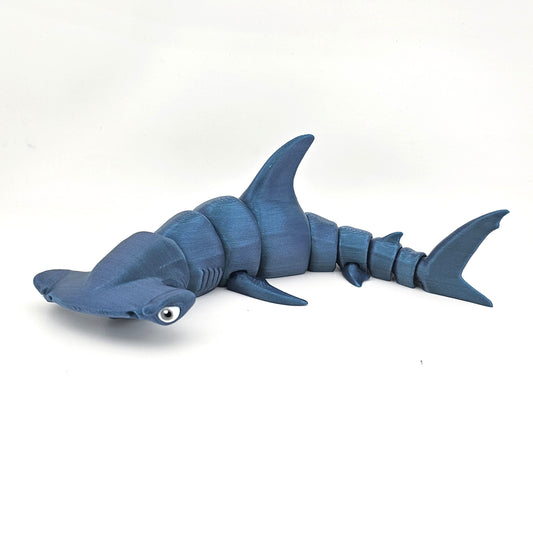 Prospect 3D - 3D Printed Shark Figurines – Great White & Hammerhead | 3" x 10.5" Ocean Decor