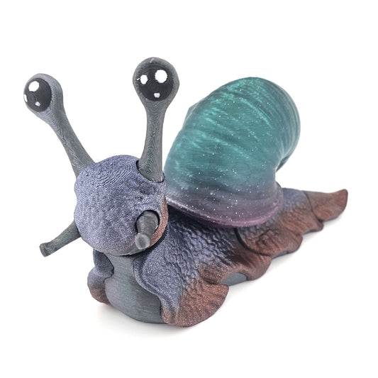 Prospect 3D - 3D Printed Snail Figurine – 3" x 6" Cute Desk Buddy, Planter Companion, Shelf Decor