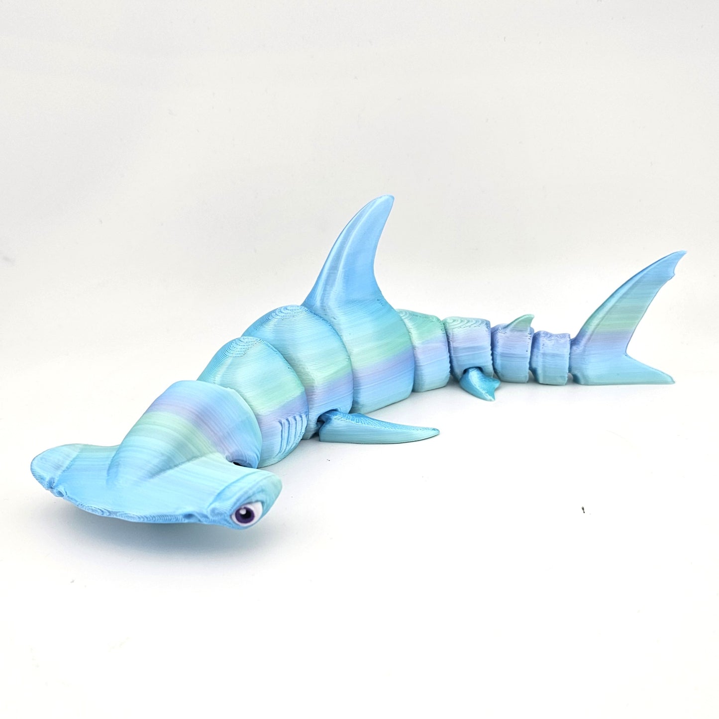 Prospect 3D - 3D Printed Shark Figurines – Great White & Hammerhead | 3" x 10.5" Ocean Decor