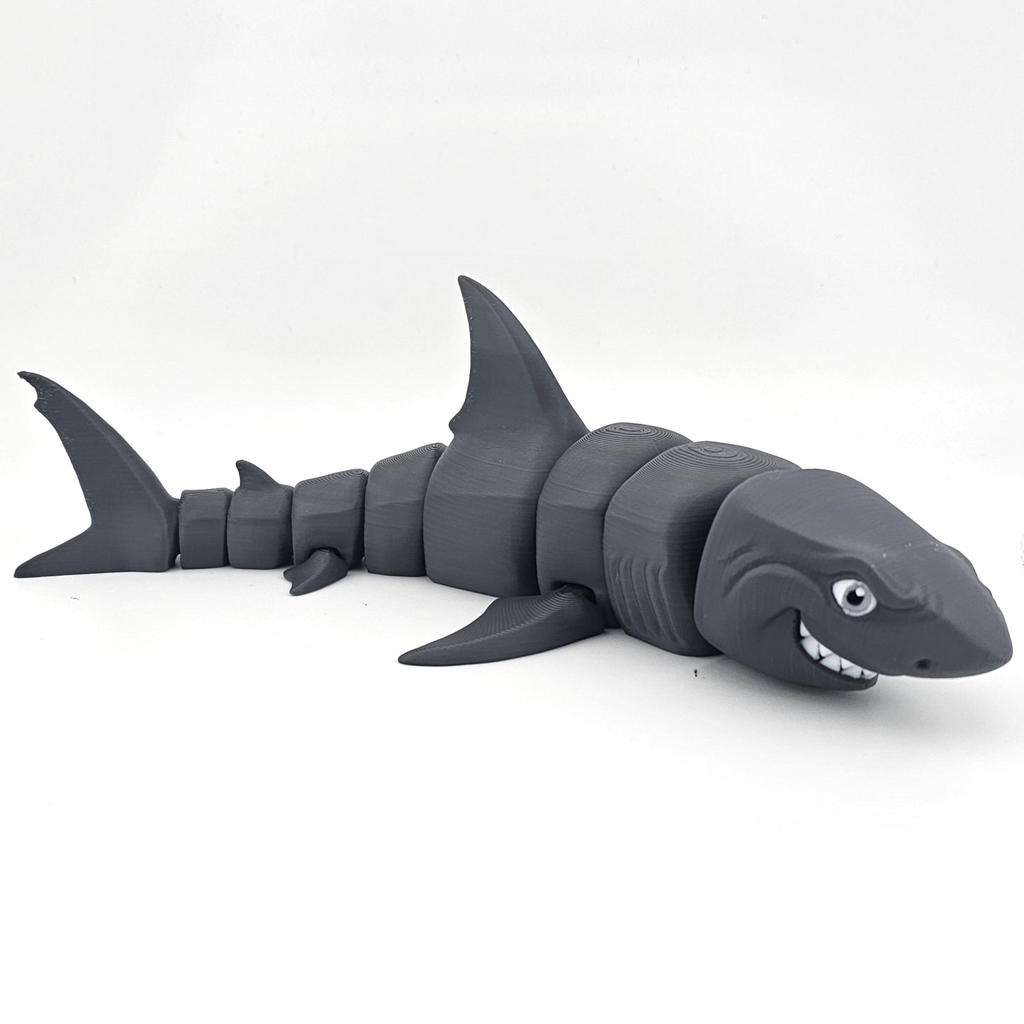 Prospect 3D - 3D Printed Shark Figurines – Great White & Hammerhead | 3" x 10.5" Ocean Decor