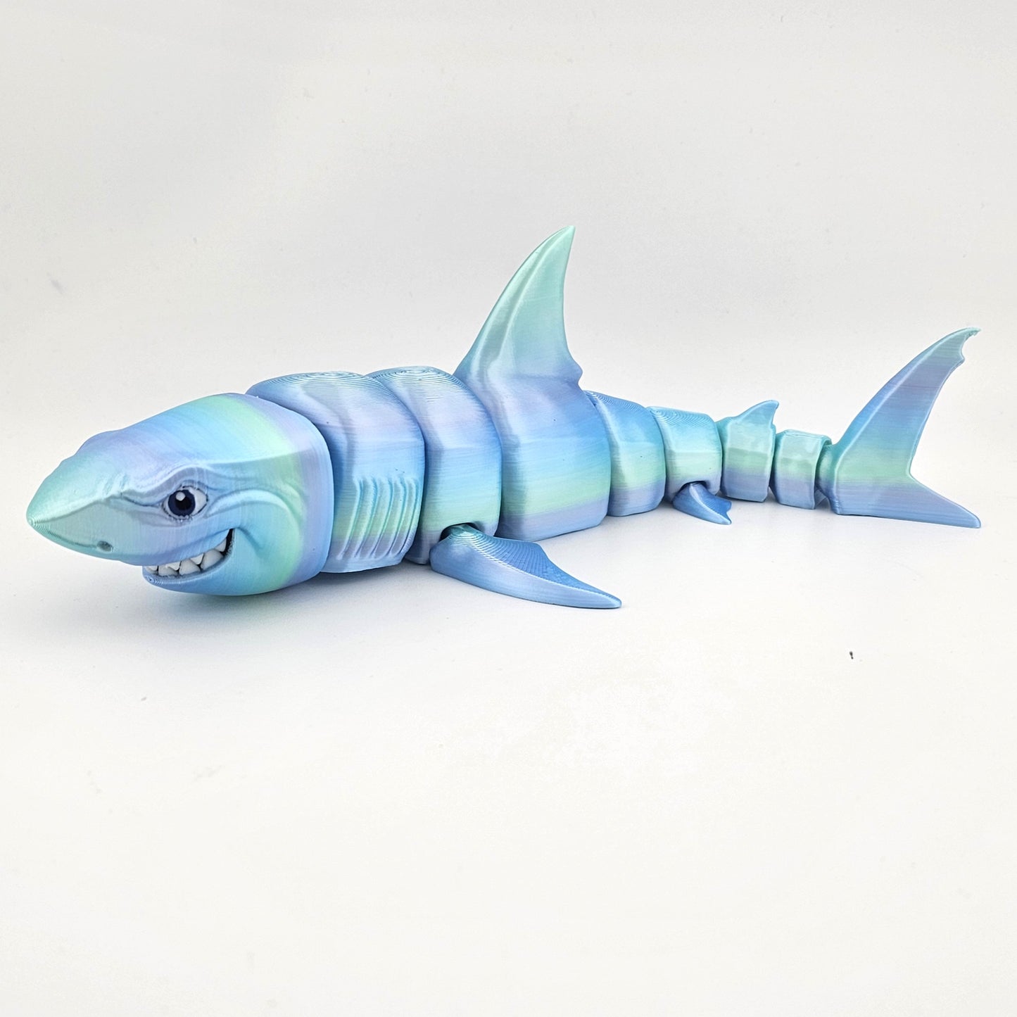 Prospect 3D - 3D Printed Shark Figurines – Great White & Hammerhead | 3" x 10.5" Ocean Decor
