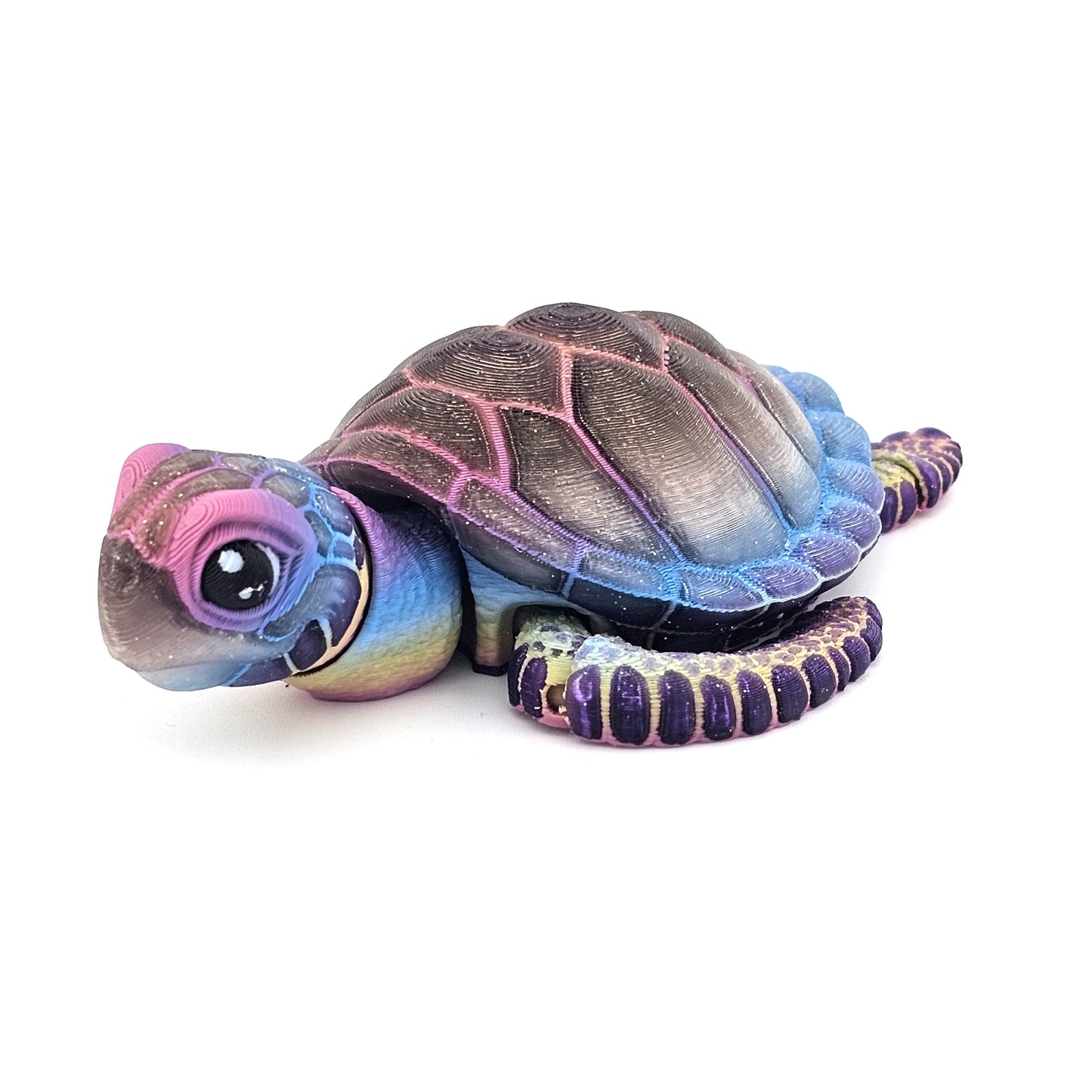 Prospect 3D - Baby Sea Turtle Articulated Figure - 3D Printed - Sea Turtle Shores Collection - 5x4.75x1.5 Dimensions