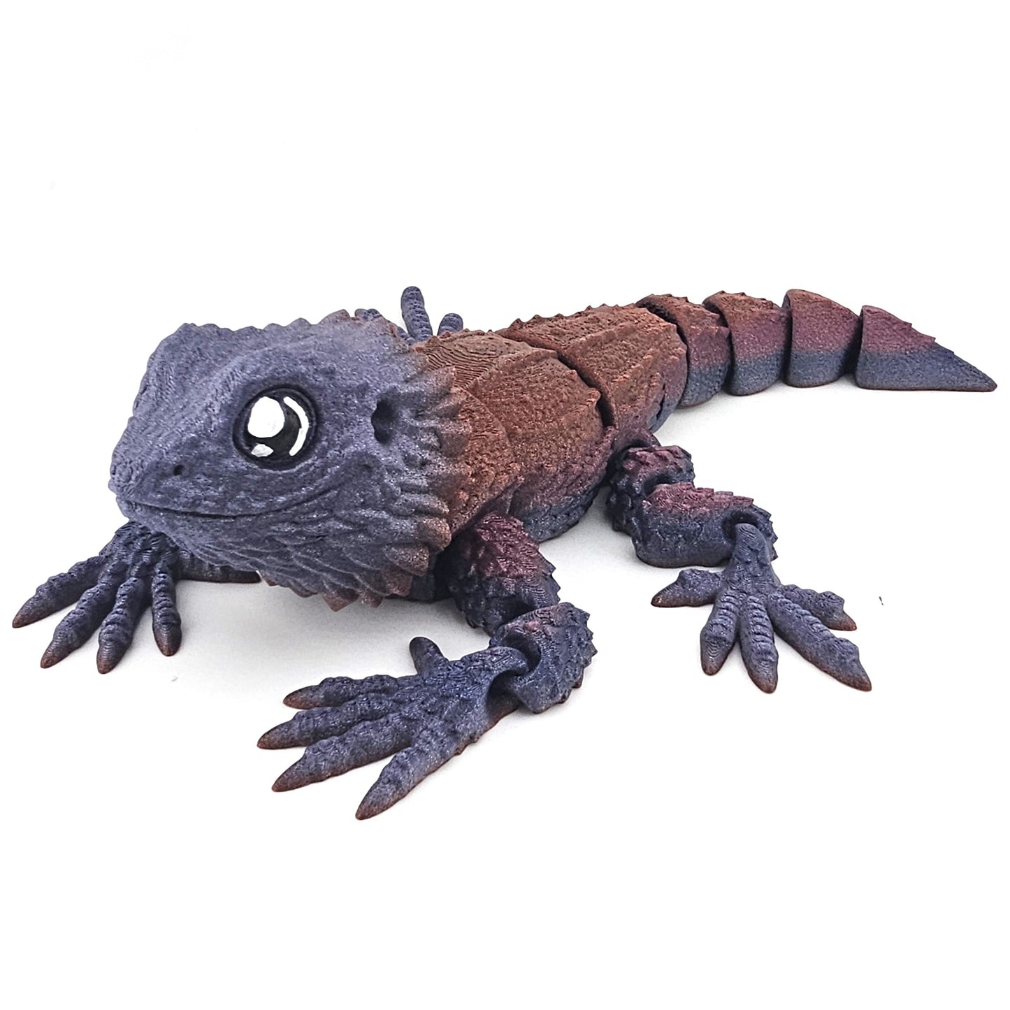 Prospect 3D - 3D Printed Bearded Dragon – Realistic 8" x 11" Articulated Model