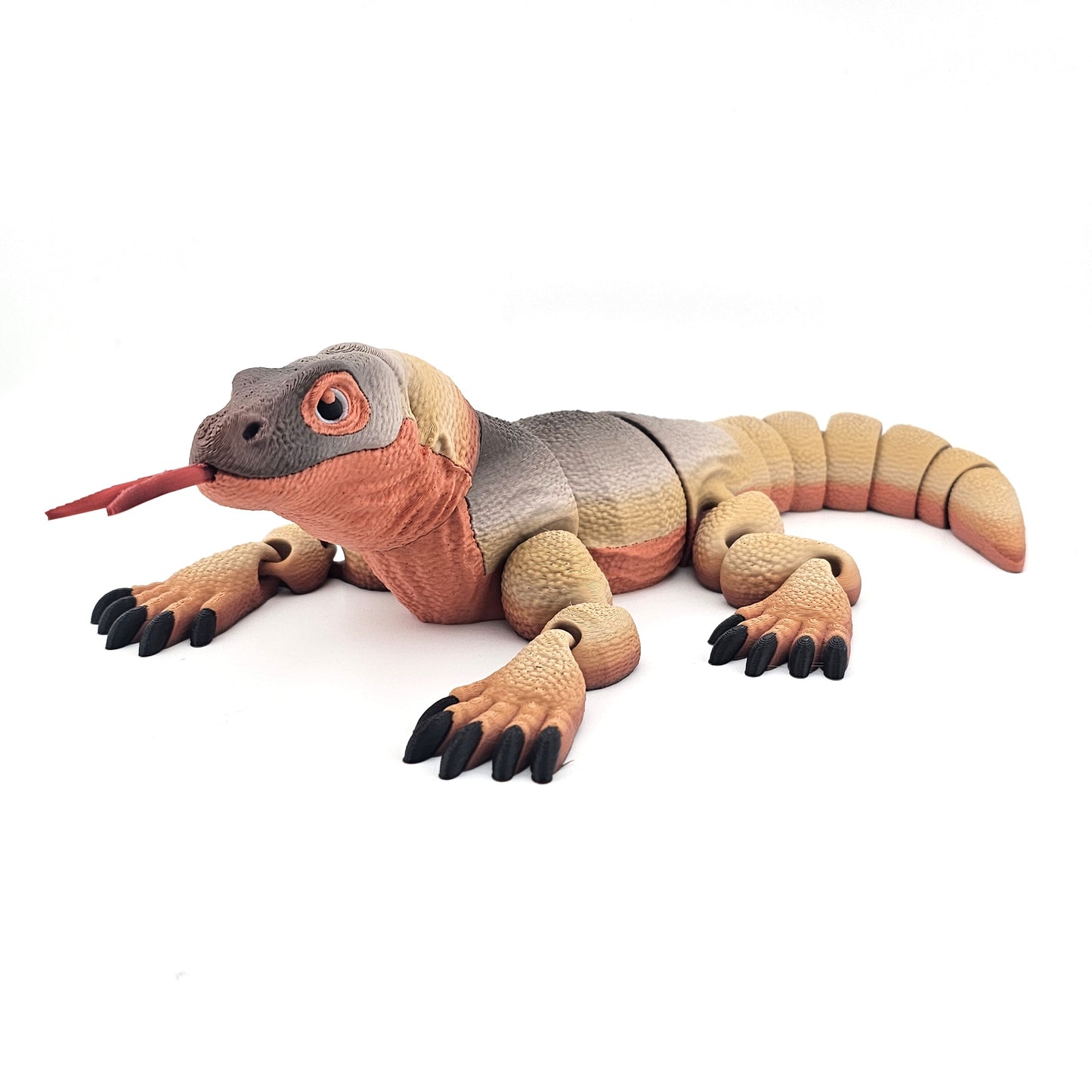 Prospect 3D - 3D Printed Komodo Dragon – Realistic Dragon Figure | 9.5" Wide x 14.5" Long
