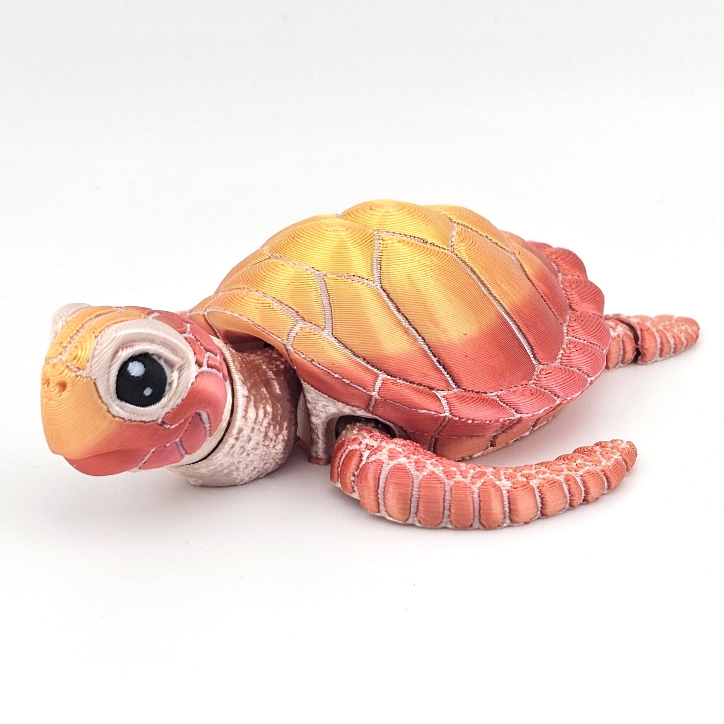 Prospect 3D - Baby Sea Turtle Articulated Figure - 3D Printed - Sea Turtle Shores Collection - 5x4.75x1.5 Dimensions