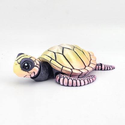Prospect 3D - Baby Sea Turtle Articulated Figure - 3D Printed - Sea Turtle Shores Collection - 5x4.75x1.5 Dimensions