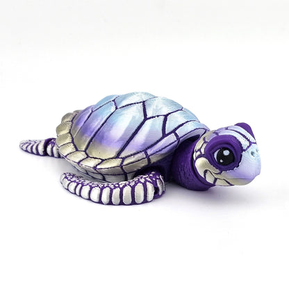 Prospect 3D - Baby Sea Turtle Articulated Figure - 3D Printed - Sea Turtle Shores Collection - 5x4.75x1.5 Dimensions