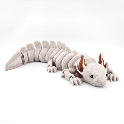 Prospect 3D - Large Articulated Axolotl Fidget Toy (13.5") - Sea Turtle Shores Collection