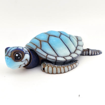 Prospect 3D - Baby Sea Turtle Articulated Figure - 3D Printed - Sea Turtle Shores Collection - 5x4.75x1.5 Dimensions