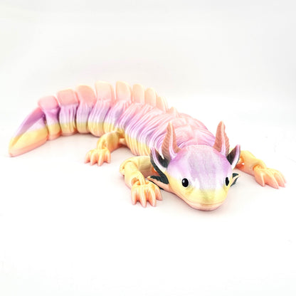 Prospect 3D - Large Articulated Axolotl Fidget Toy (13.5") - Sea Turtle Shores Collection