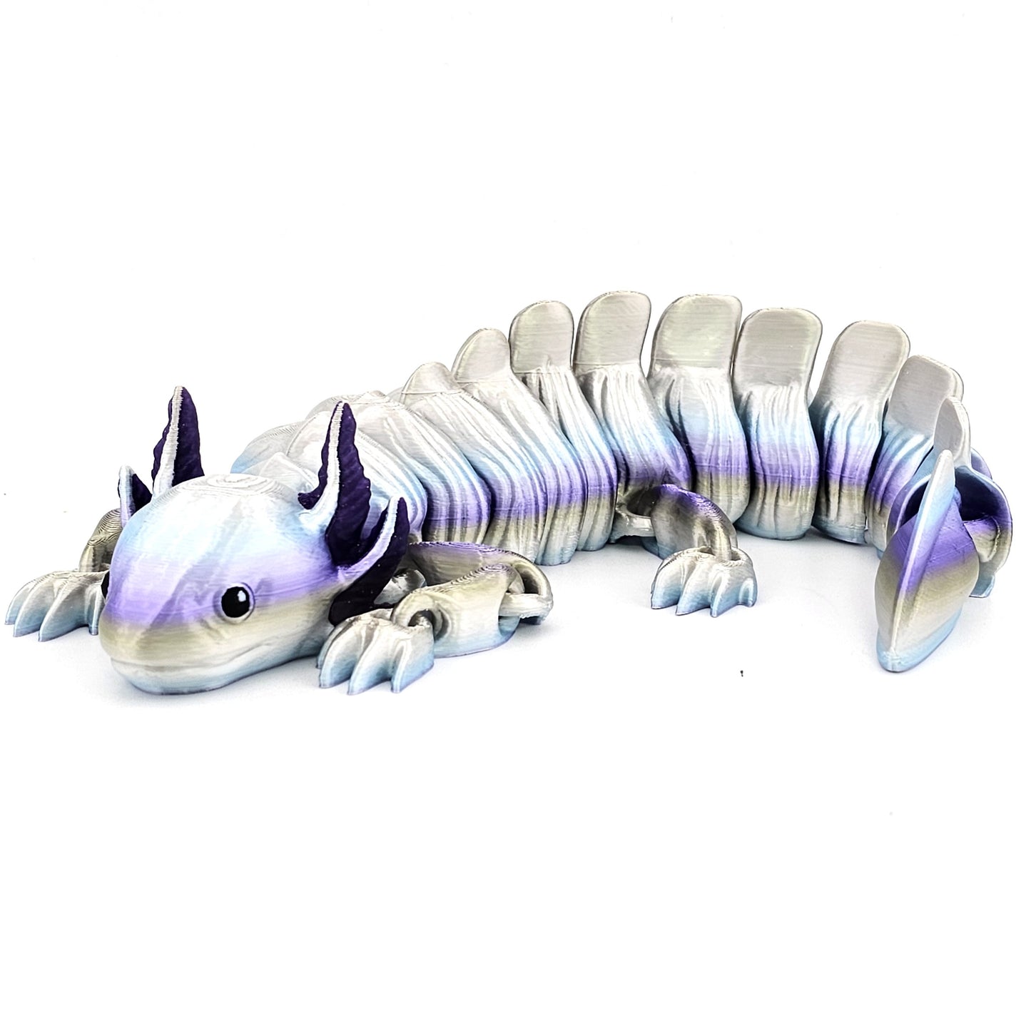 Prospect 3D - Large Articulated Axolotl Fidget Toy (13.5") - Sea Turtle Shores Collection