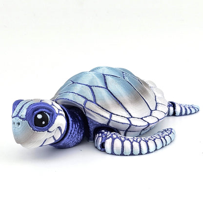 Prospect 3D - Baby Sea Turtle Articulated Figure - 3D Printed - Sea Turtle Shores Collection - 5x4.75x1.5 Dimensions