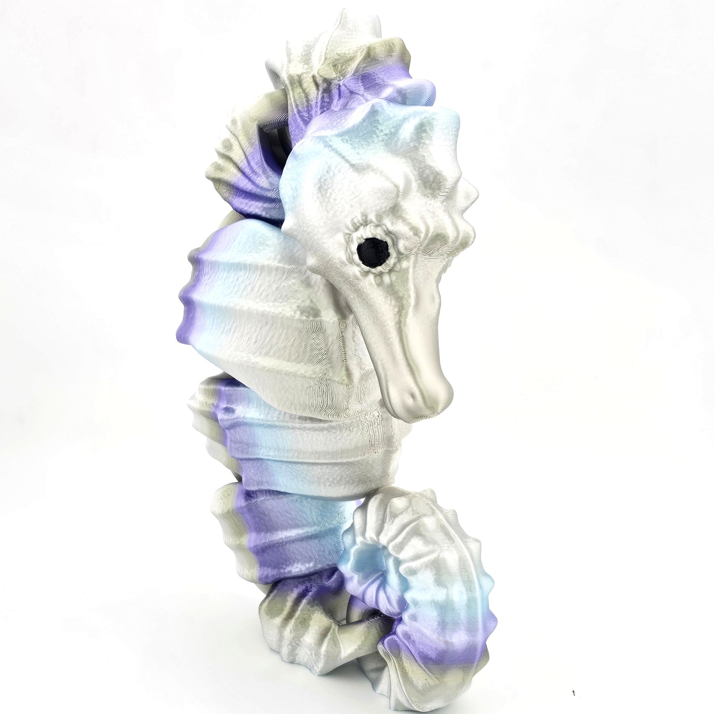 Prospect 3D - Sea Turtle Shores  - 3D Printed Seahorse Sculpture – 12” Large Nautical Home Decor