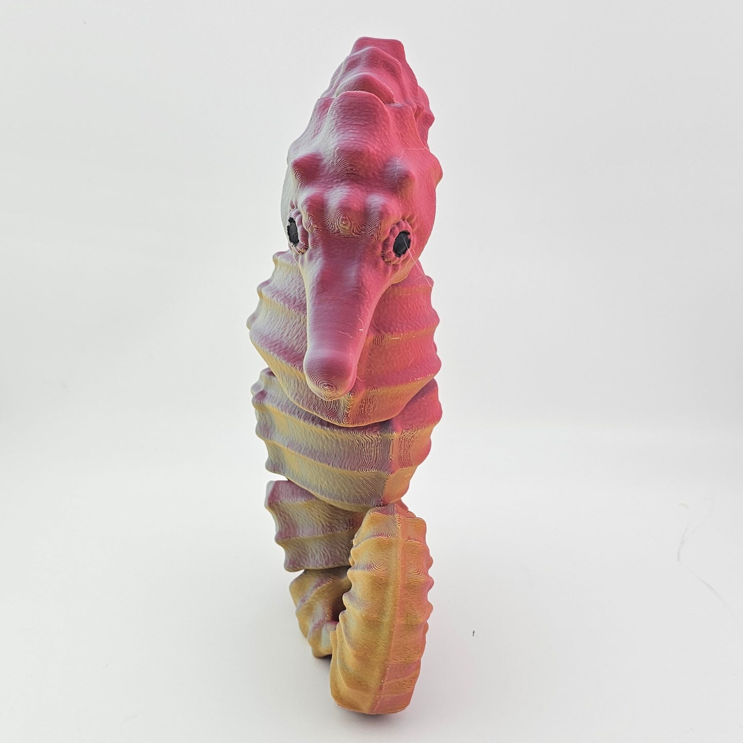 Prospect 3D - Sea Turtle Shores  - 3D Printed Seahorse Sculpture – 12” Large Nautical Home Decor
