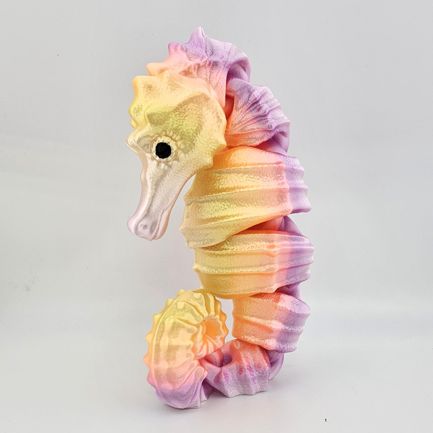 Prospect 3D - Sea Turtle Shores  - 3D Printed Seahorse Sculpture – 12” Large Nautical Home Decor