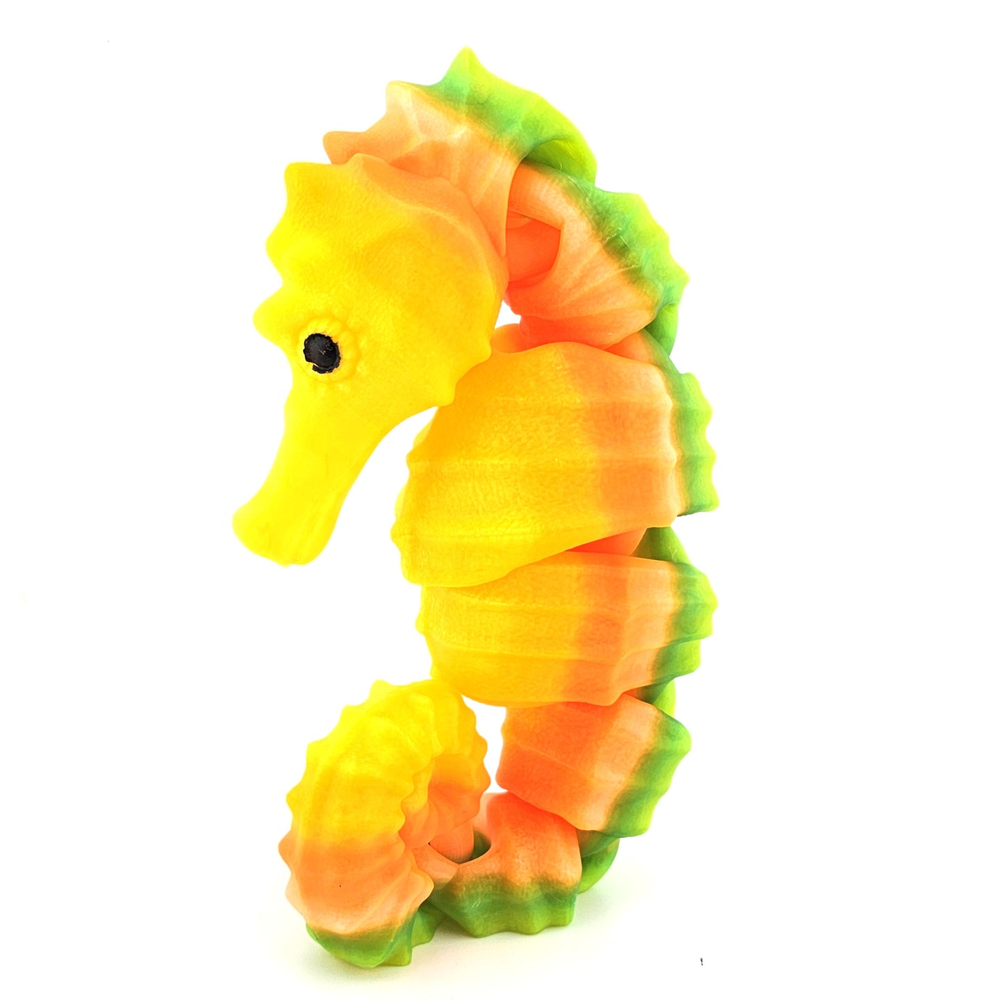 Prospect 3D - Sea Turtle Shores  - 3D Printed Seahorse Sculpture – 12” Large Nautical Home Decor
