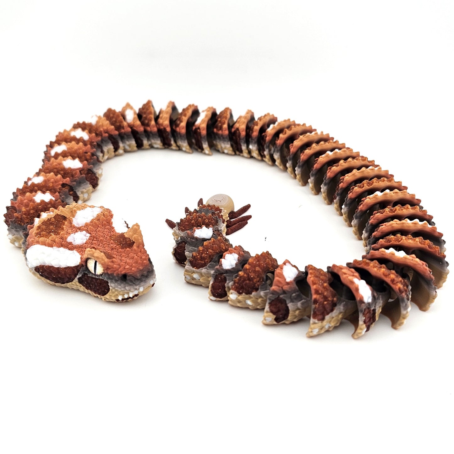 Prospect 3D - 3D Printed Realistic Snakes – 24"–30" Poseable Reptile Models (King Cobra, Copperhead, Horned Viper, Gaboon Viper &amp; More)