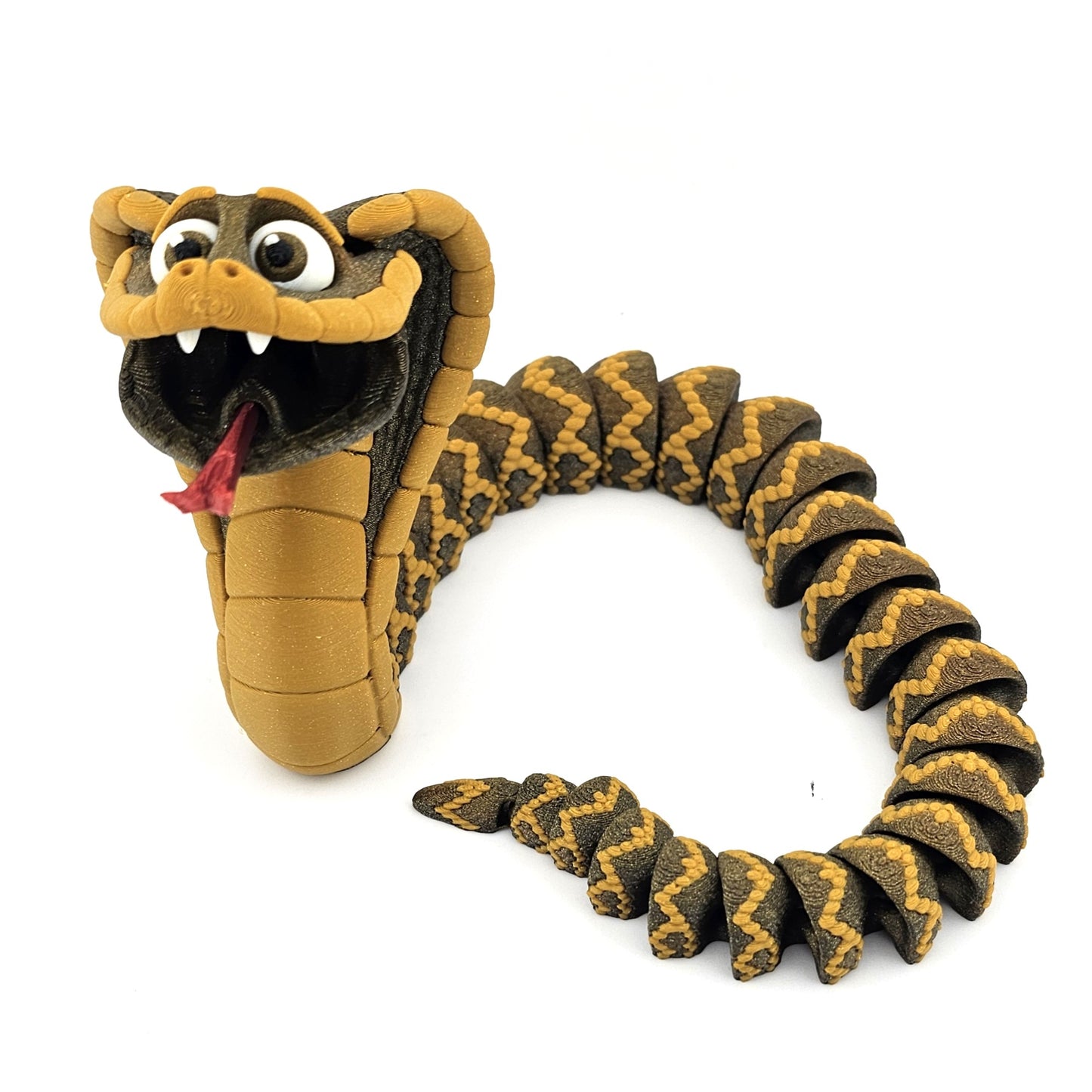 Prospect 3D - 3D Printed Realistic Snakes – 24"–30" Poseable Reptile Models (King Cobra, Copperhead, Horned Viper, Gaboon Viper &amp; More)