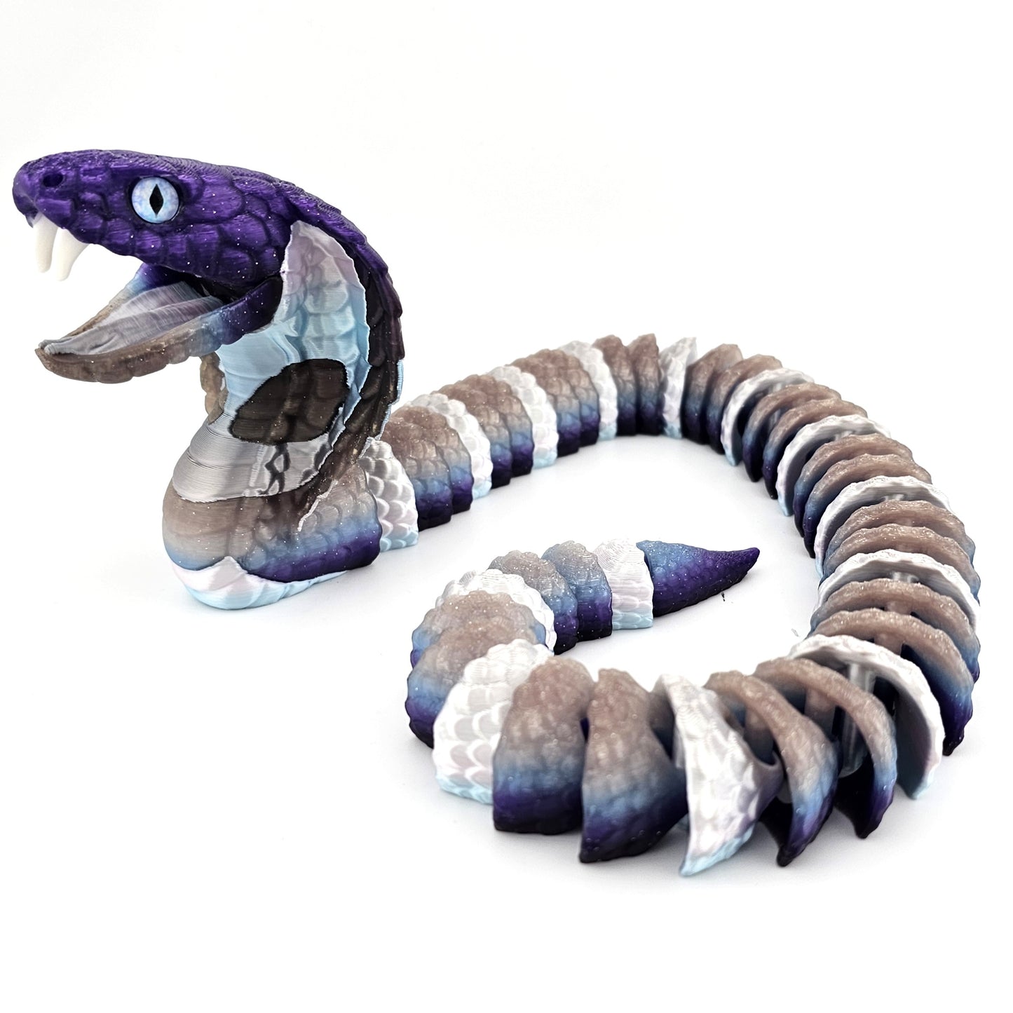 Prospect 3D - 3D Printed Realistic Snakes – 24"–30" Poseable Reptile Models (King Cobra, Copperhead, Horned Viper, Gaboon Viper &amp; More)