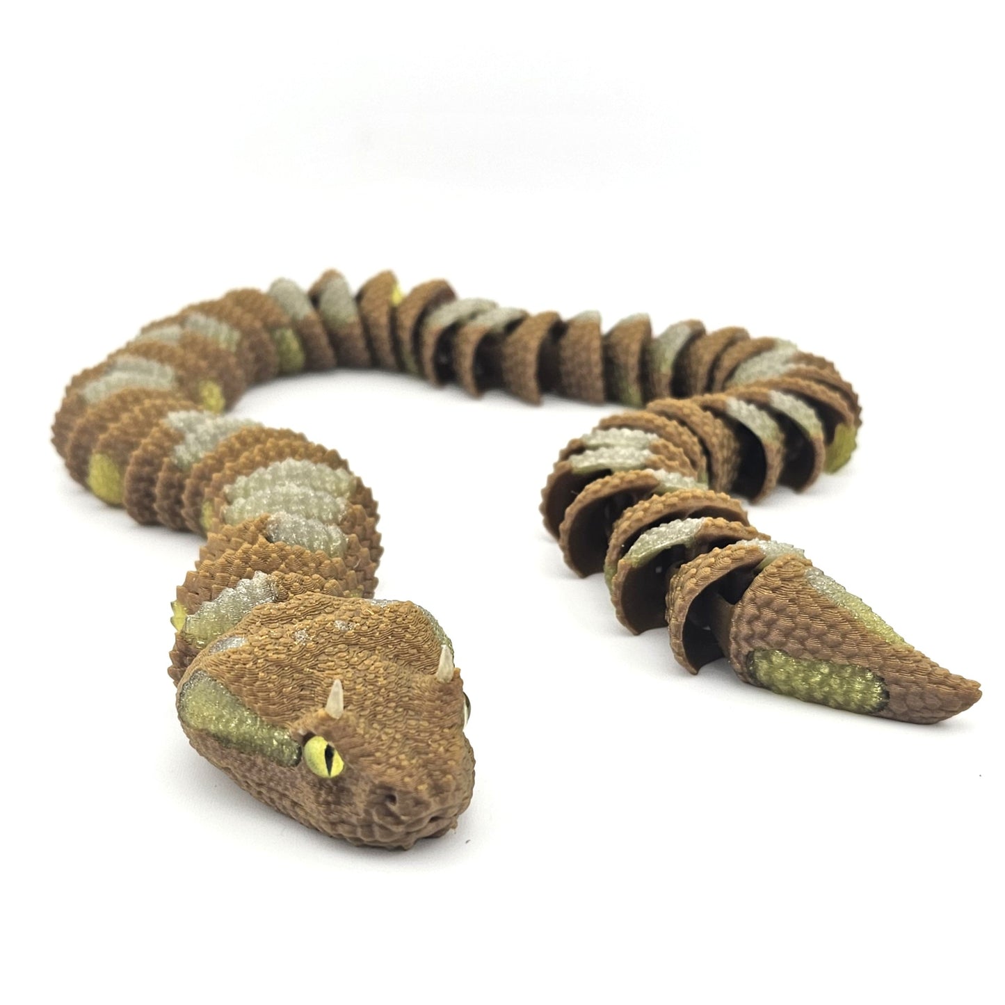 Prospect 3D - 3D Printed Realistic Snakes – 24"–30" Poseable Reptile Models (King Cobra, Copperhead, Horned Viper, Gaboon Viper &amp; More)