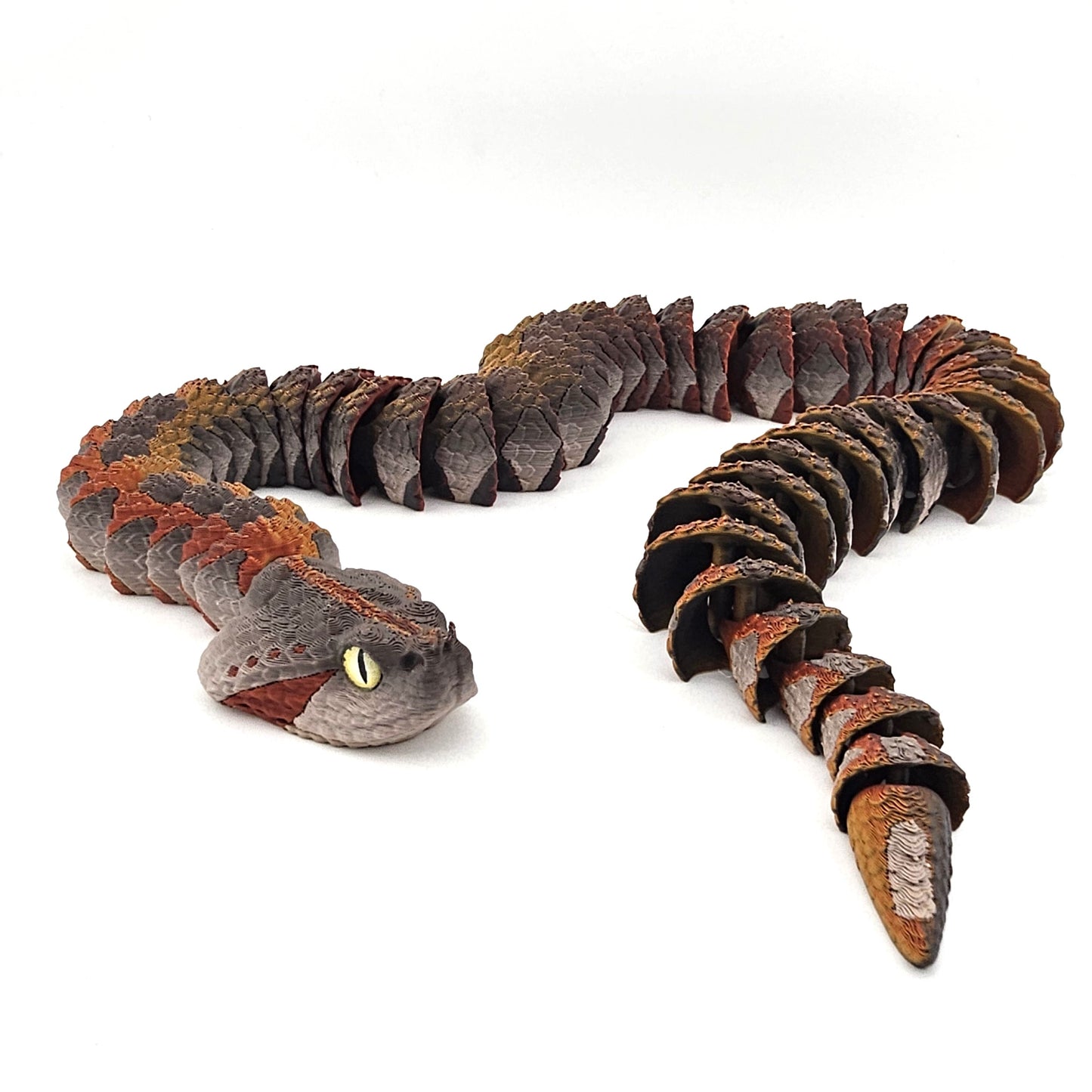 Prospect 3D - 3D Printed Realistic Snakes – 24"–30" Poseable Reptile Models (King Cobra, Copperhead, Horned Viper, Gaboon Viper &amp; More)