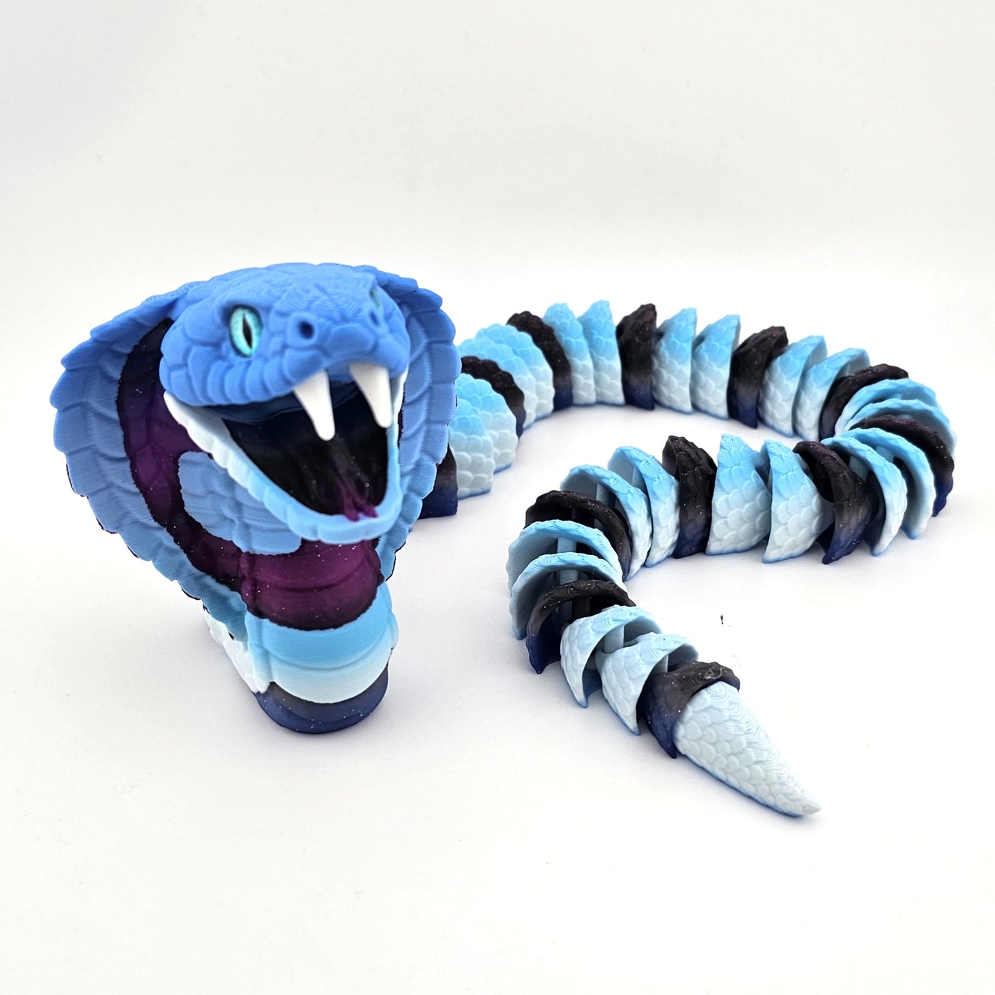 Prospect 3D - 3D Printed Realistic Snakes – 24"–30" Poseable Reptile Models (King Cobra, Copperhead, Horned Viper, Gaboon Viper &amp; More)
