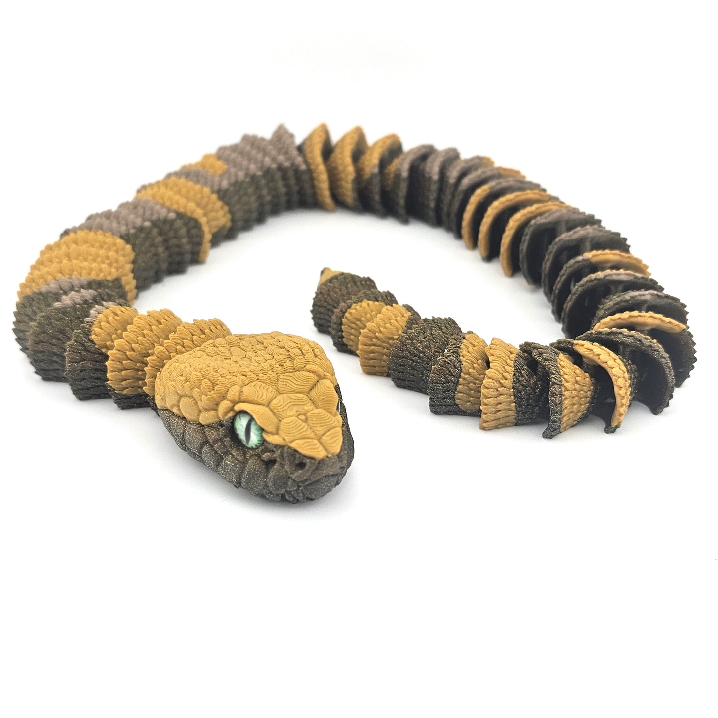 Prospect 3D - 3D Printed Realistic Snakes – 24"–30" Poseable Reptile Models (King Cobra, Copperhead, Horned Viper, Gaboon Viper &amp; More)