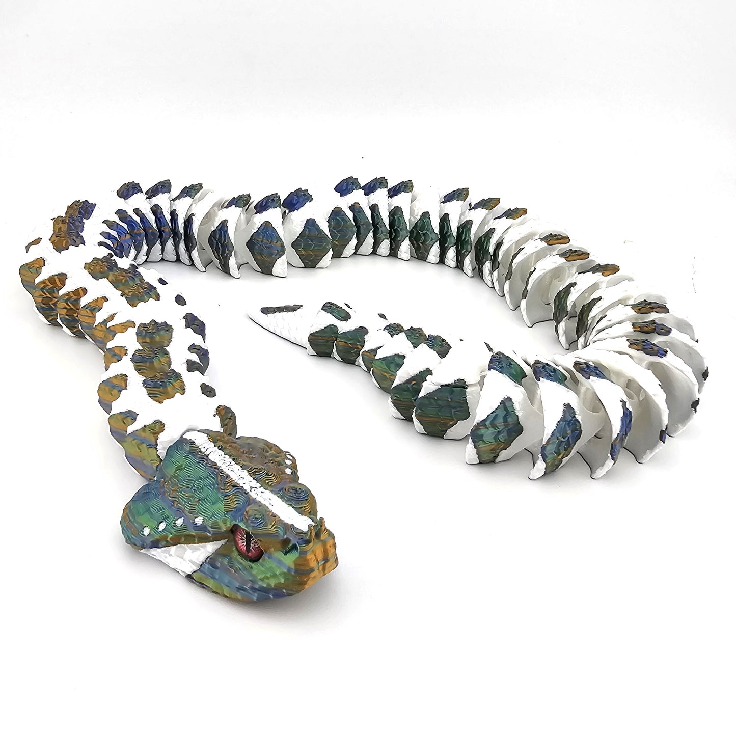 Prospect 3D - 3D Printed Realistic Snakes – 24"–30" Poseable Reptile Models (King Cobra, Copperhead, Horned Viper, Gaboon Viper &amp; More)