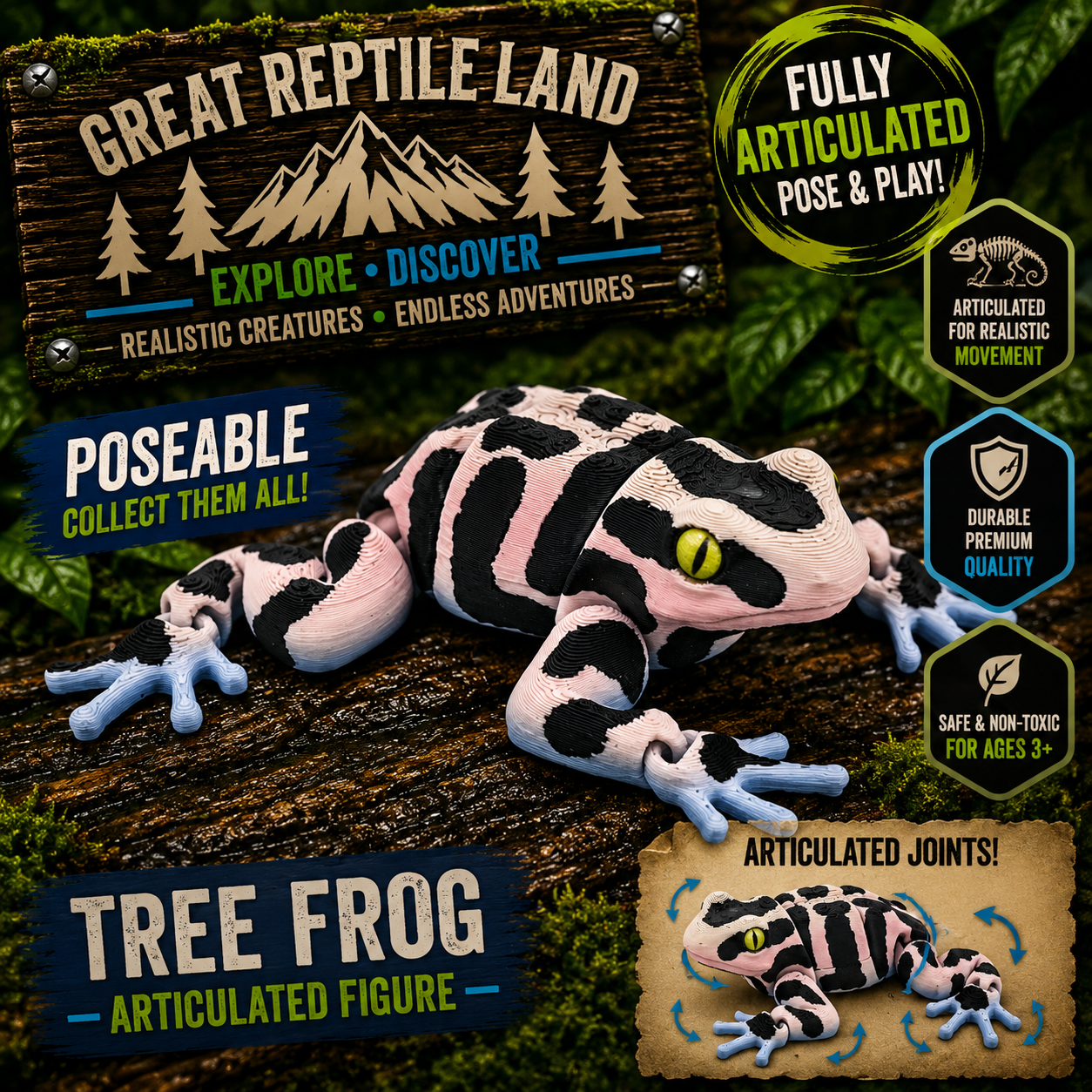Prospect 3D - 3D Printed Frogs – Great Reptile Land Collection