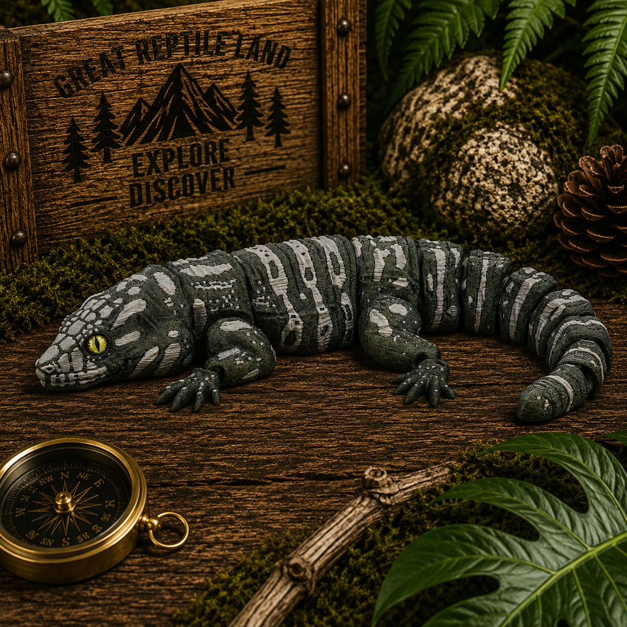 Prospect 3D - 3D Printed Lizard Babies – Adorable Bearded Dragons, Horned Lizards & More (5" Wide, 6–8" Long)
