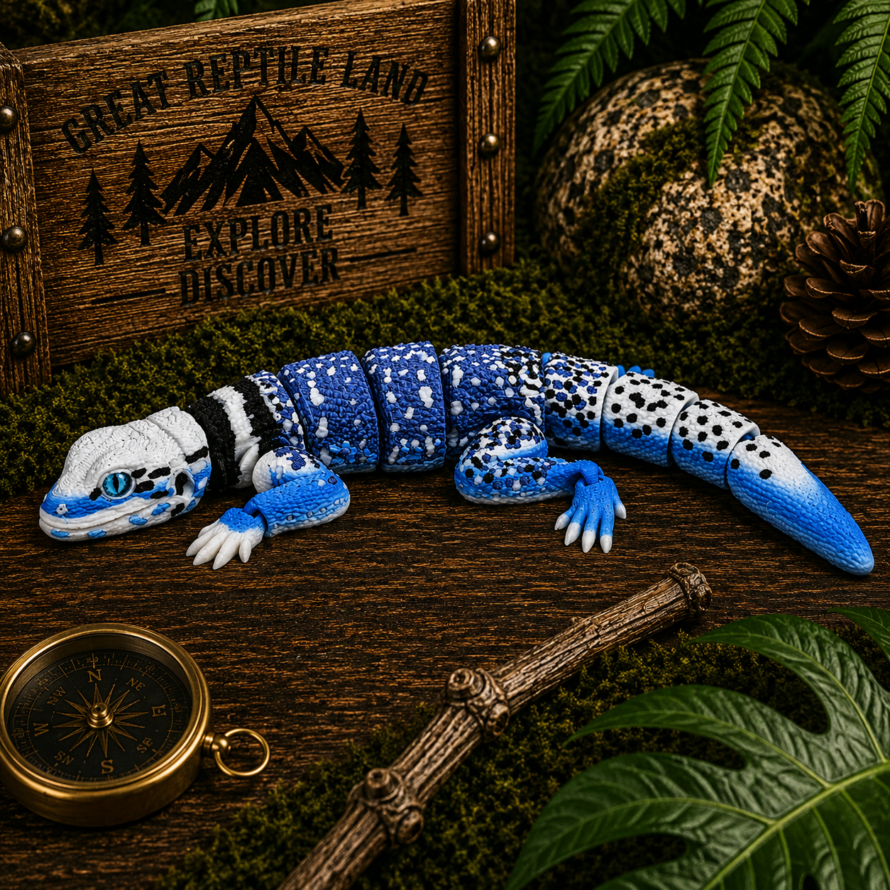Prospect 3D - 3D Printed Lizard Babies – Adorable Bearded Dragons, Horned Lizards & More (5" Wide, 6–8" Long)