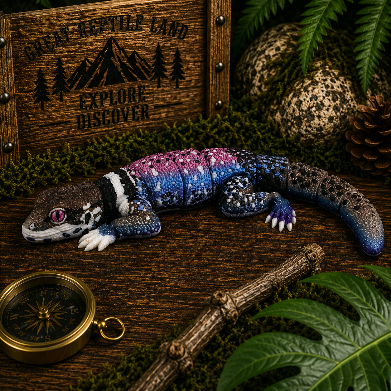 Prospect 3D - 3D Printed Lizard Babies – Adorable Bearded Dragons, Horned Lizards & More (5" Wide, 6–8" Long)
