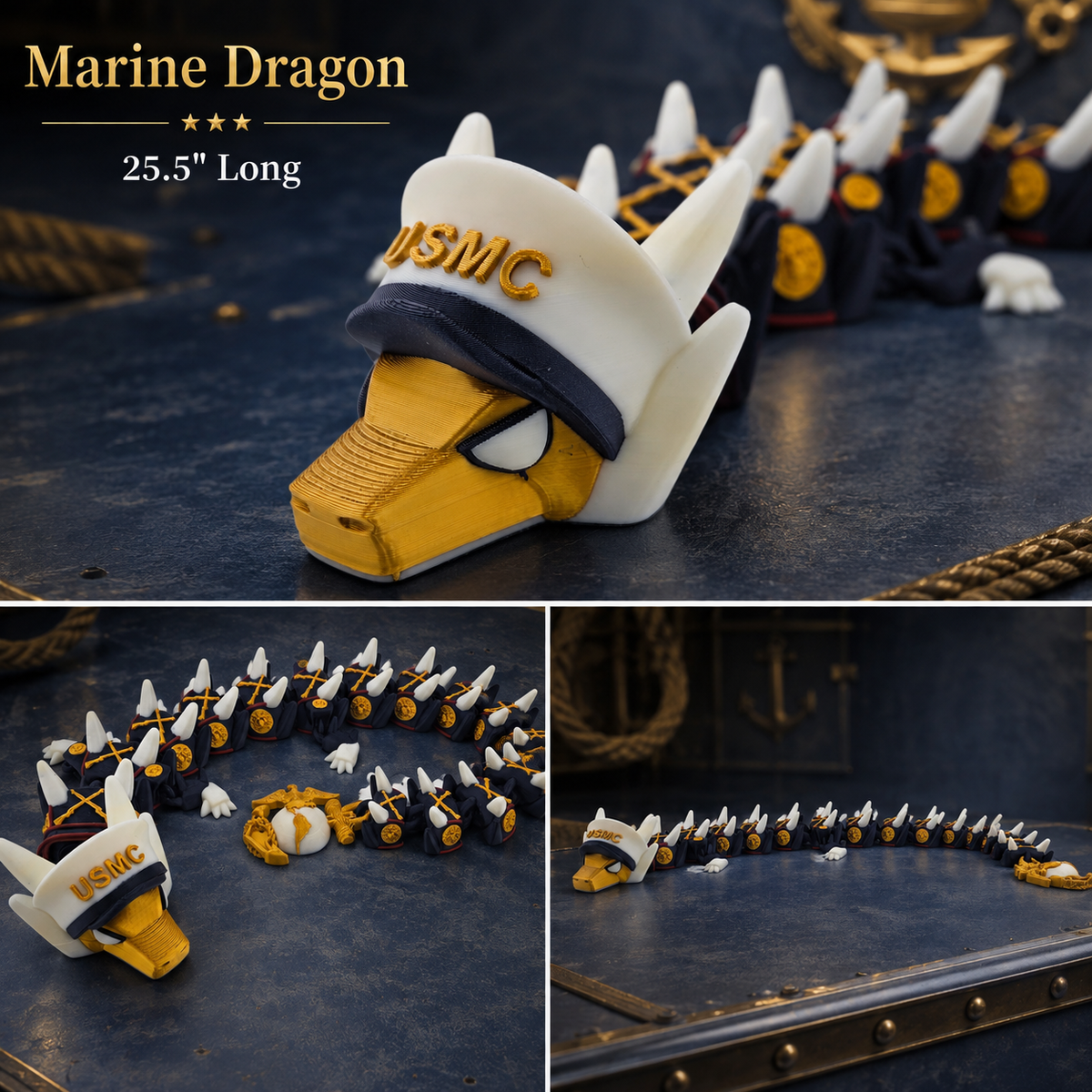 Dragon's Lair Ground Crawler — Articulated 3D Printed Dragon (23–25")