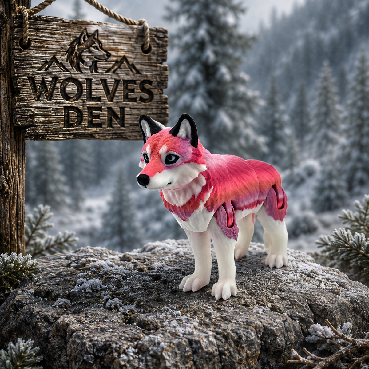 Prospect 3D - Wolves Den - Realistic Wolf -Beautiful Home Decor