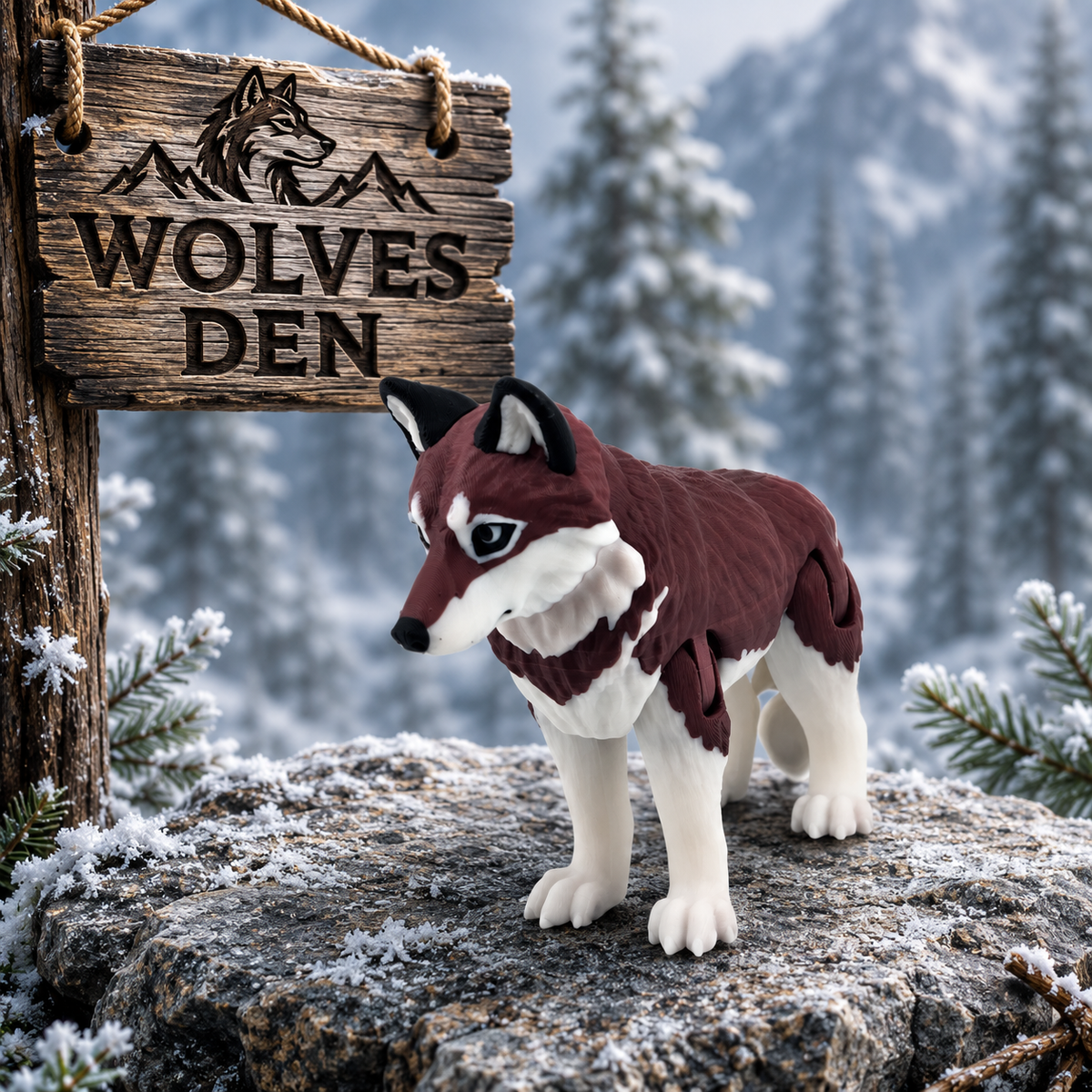 Prospect 3D - Wolves Den - Realistic Wolf -Beautiful Home Decor