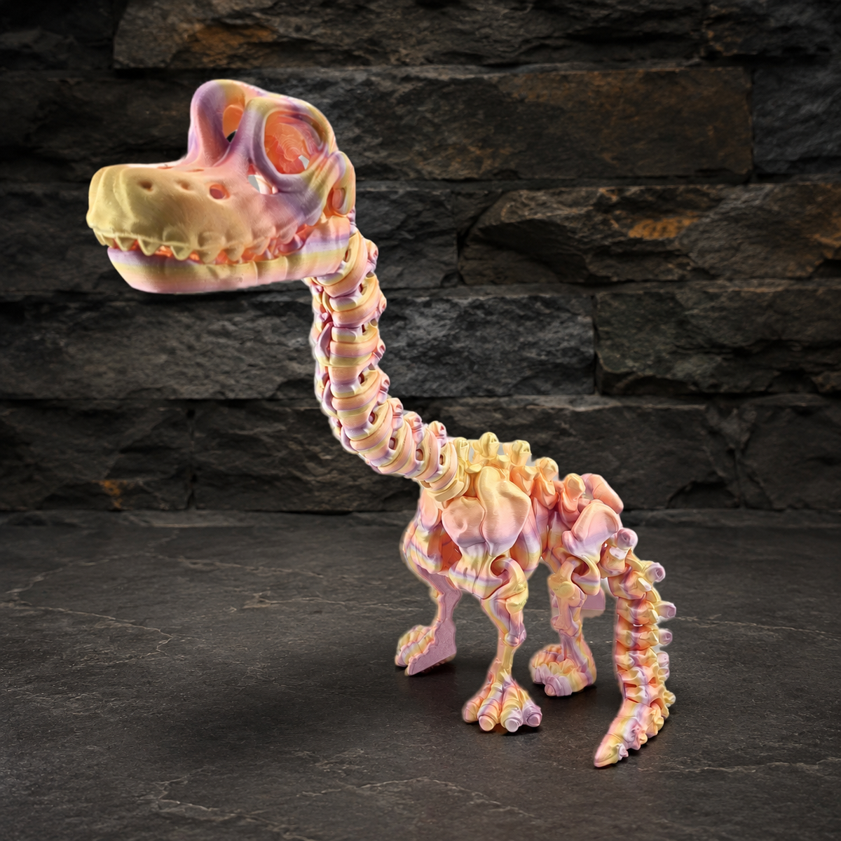 Prospect 3D - The Bone Yard - Jumbo Benny's 13.75 Inches Tall Dinosaur Skeleton with Detailed Bone Structure and Playful Grin for Dino Enthusiasts
