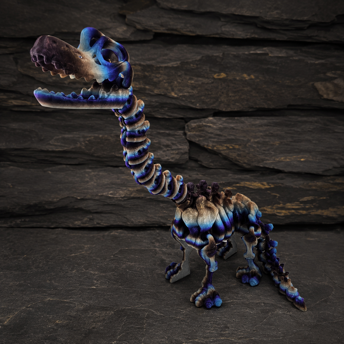 Prospect 3D - The Bone Yard - Jumbo Benny's 13.75 Inches Tall Dinosaur Skeleton with Detailed Bone Structure and Playful Grin for Dino Enthusiasts