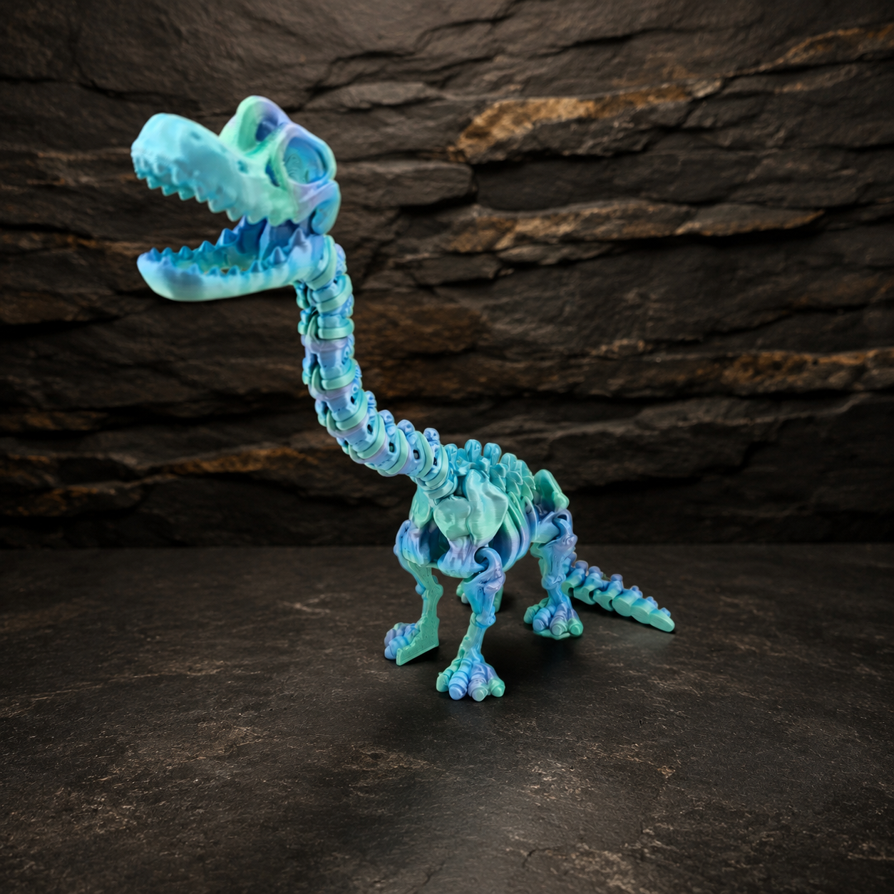 Prospect 3D - The Bone Yard - Large Benny's 9 Inches Tall Dinosaur Skeleton with Detailed Bone Structure and Playful Grin for Dino Enthusiasts