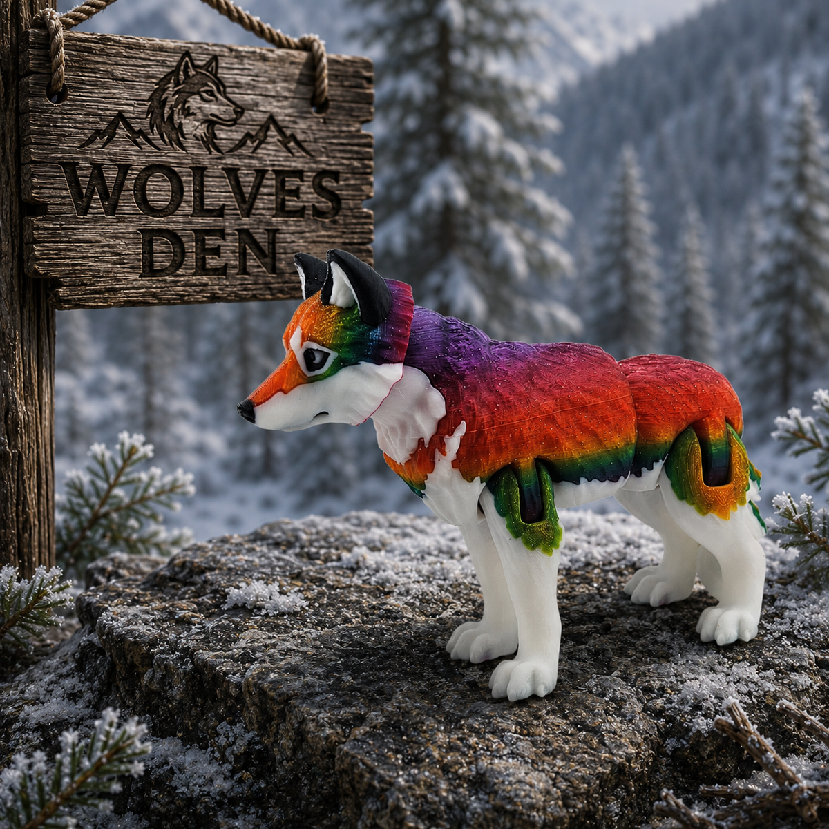 Prospect 3D - Wolves Den - Realistic Wolf -Beautiful Home Decor