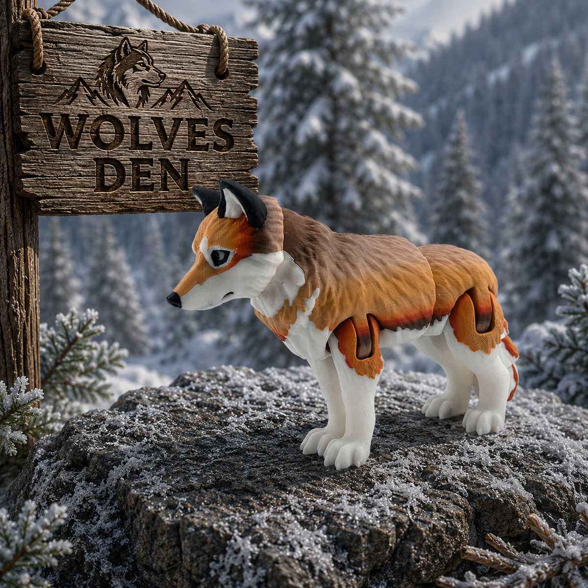 Prospect 3D - Wolves Den - Realistic Wolf -Beautiful Home Decor