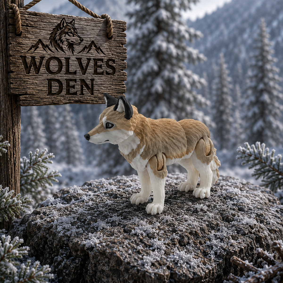Prospect 3D - Wolves Den - Realistic Wolf -Beautiful Home Decor