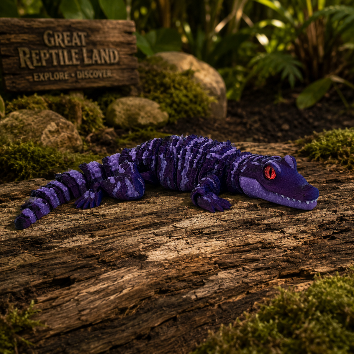 Prospect 3D - 3D Printed Alligator Figurine – 9.5" Long - Great Reptile Land