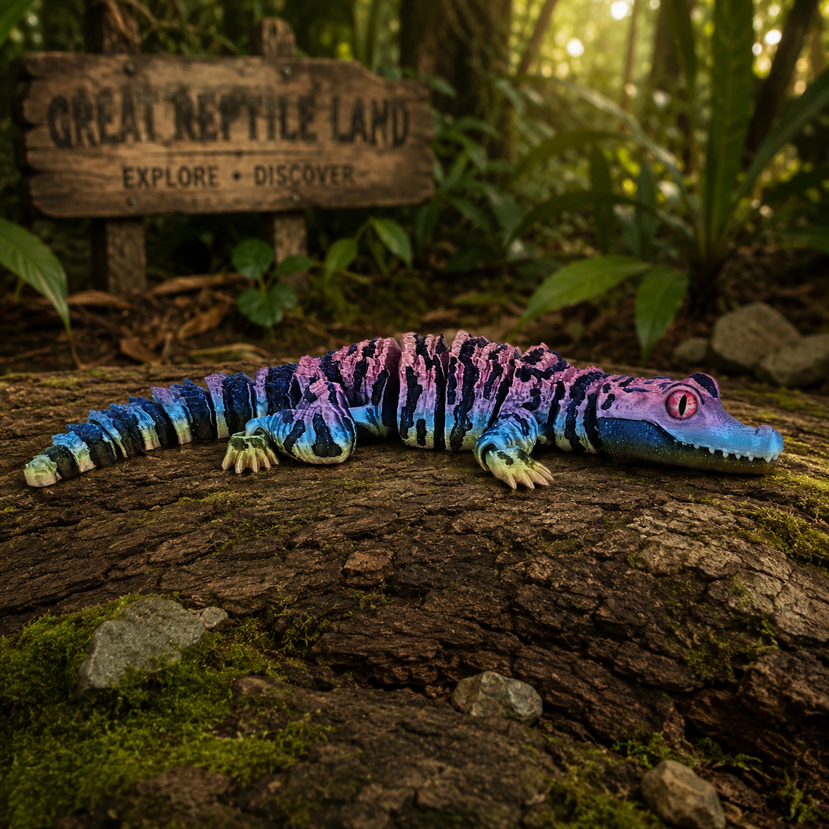 Prospect 3D - 3D Printed Alligator Figurine – 9.5" Long - Great Reptile Land