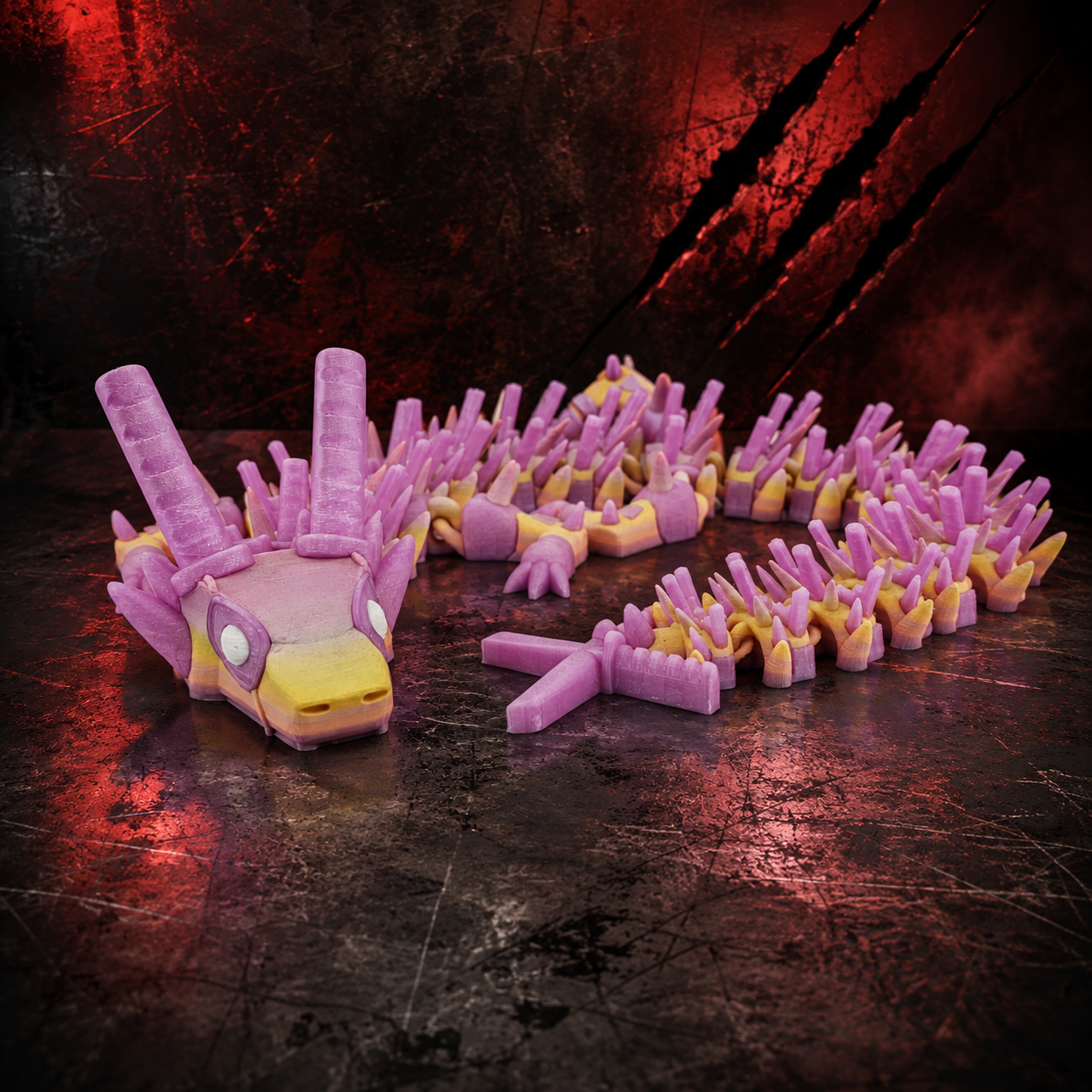 Dragon's Lair Ground Crawler — Articulated 3D Printed Dragon (23–25")
