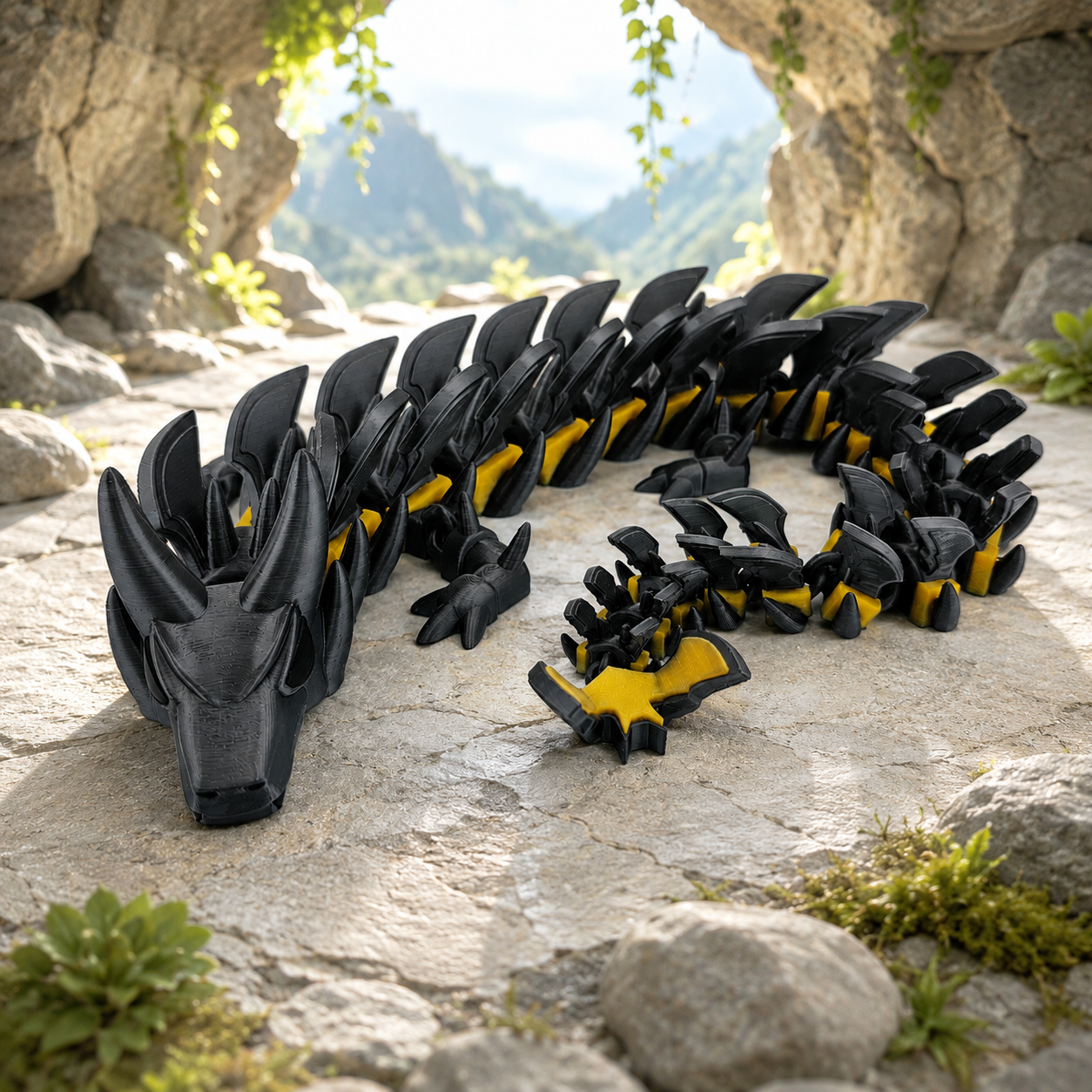 Dragon's Lair Ground Crawler — Articulated 3D Printed Dragon (23–25")