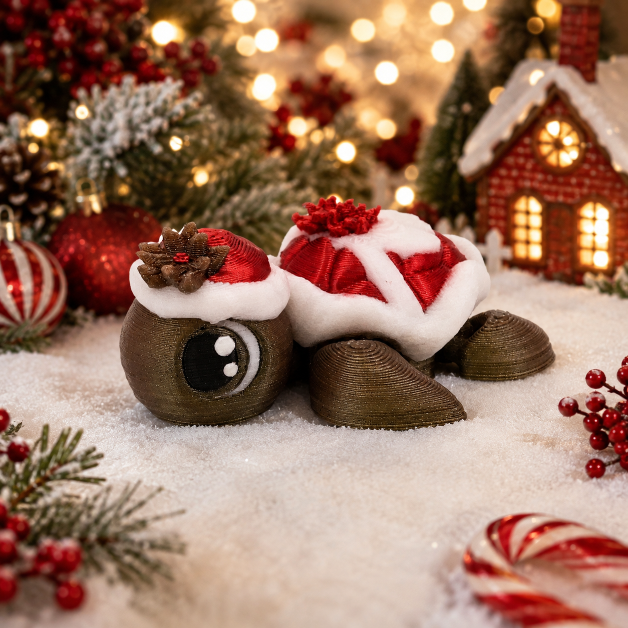 Prospect 3D - Sea Turtle Island - 3D Printed Miniature Christmas Theme Sea Turtles