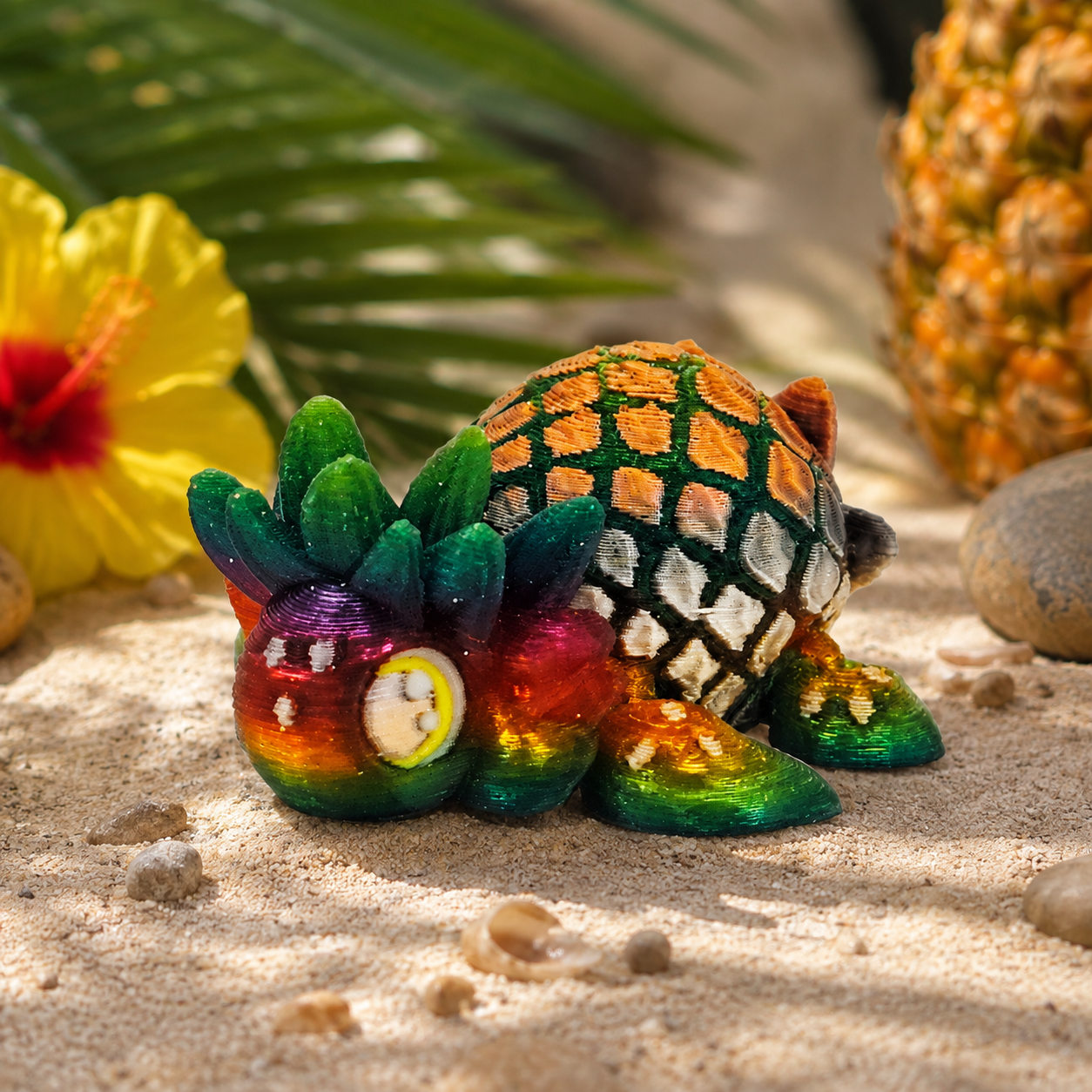 Prospect 3D - Sea Turtle Island – 2" Mini 3D Printed Sea Turtle (Various Themes)