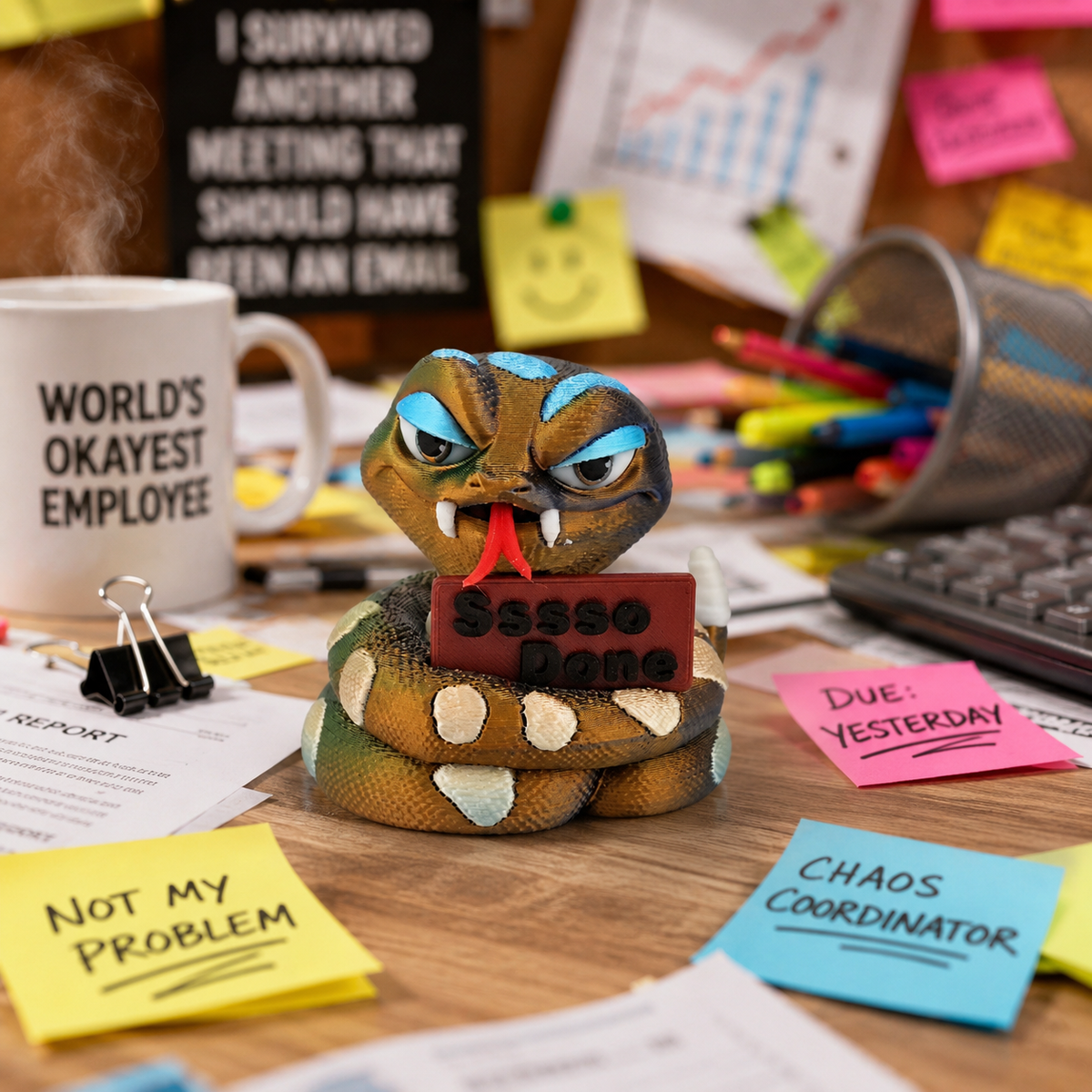 Prospect 3D - 3D Printed “Small Animals With Attitude” – Quirky Miniature Creatures for Desk, Shelf or Gifts