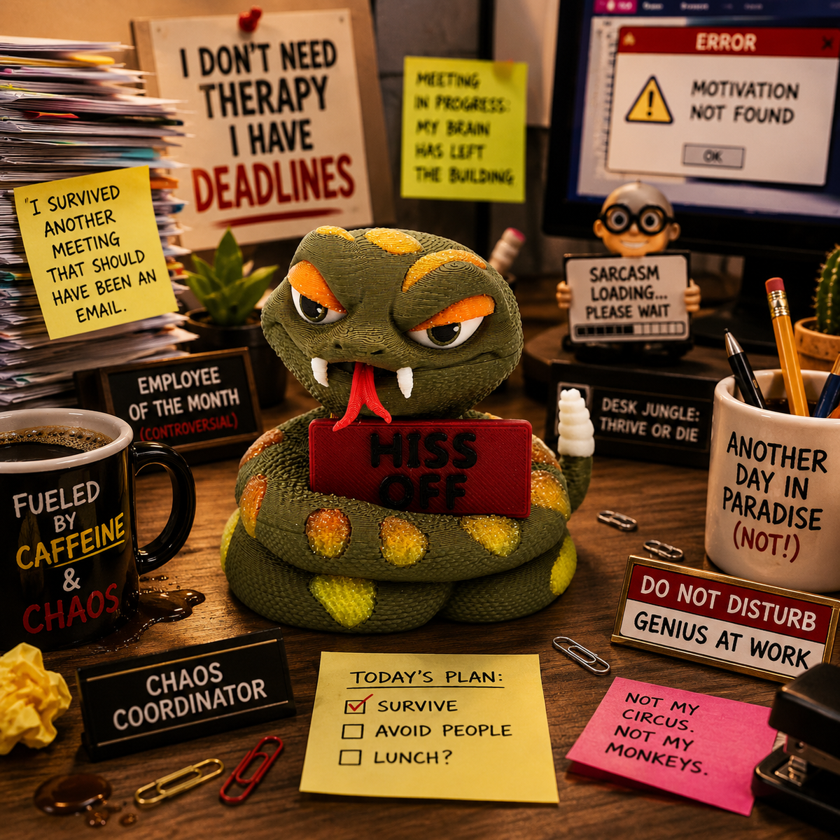 Prospect 3D - 3D Printed “Small Animals With Attitude” – Quirky Miniature Creatures for Desk, Shelf or Gifts