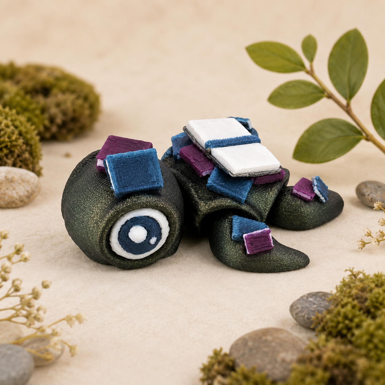 Prospect 3D - Sea Turtle Island – 2" Mini 3D Printed Sea Turtle (Various Themes)